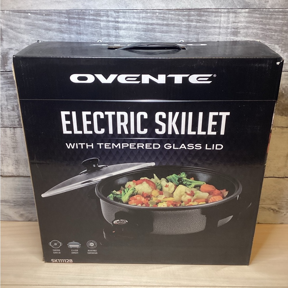 Ovente Electric Skillet with Tempered Glass Lid - Picture 9 of 9